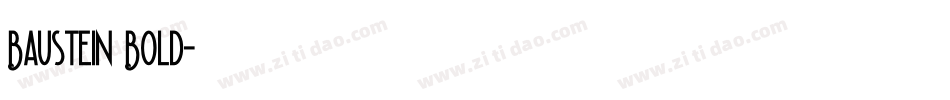 Baustein Bold字体转换
